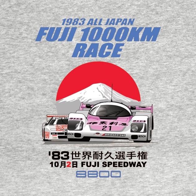 1983 FUJI 1000KM Tshirt by andesign